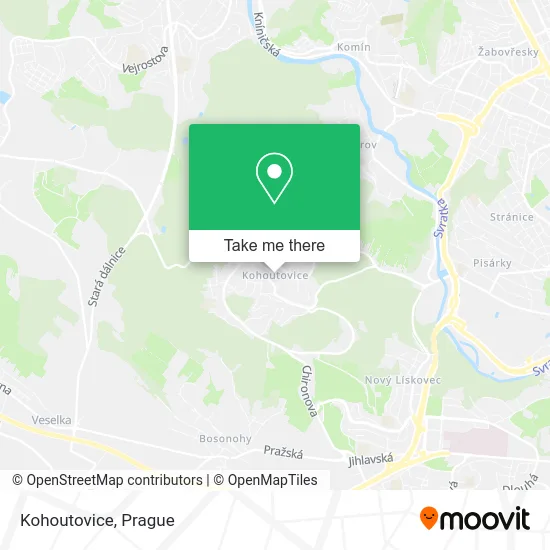 Карта Kohoutovice