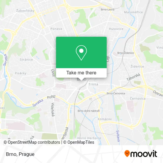 Карта Brno