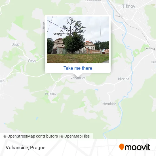 Карта Vohančice
