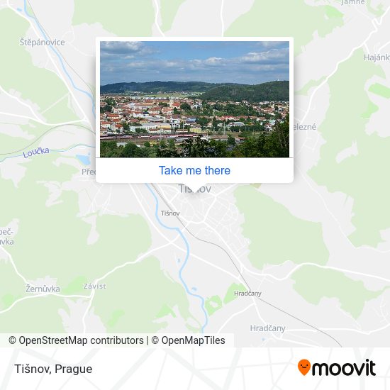 Tišnov map