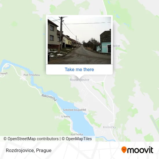 Карта Rozdrojovice