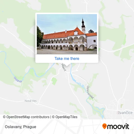 Карта Oslavany