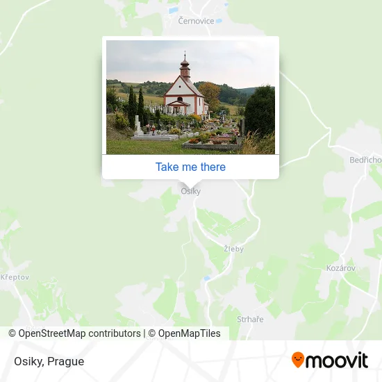 Карта Osiky
