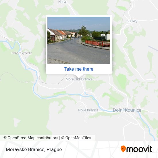 Moravské Bránice map