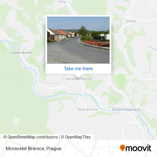 Moravské Bránice map