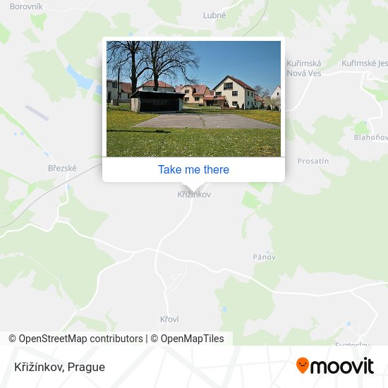 Křižínkov map