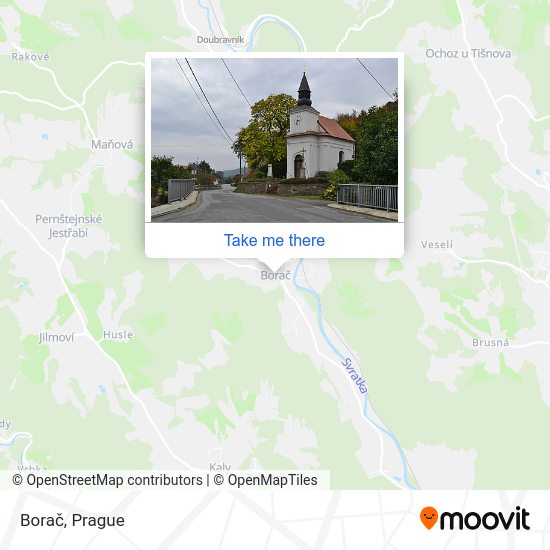 Borač map