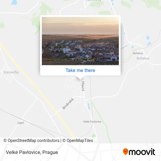 Карта Velké Pavlovice