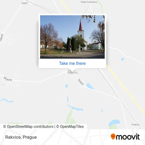 Карта Rakvice