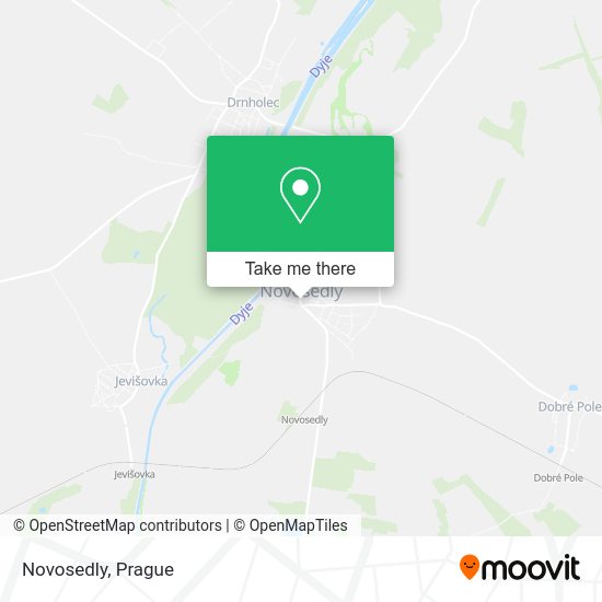 Novosedly map