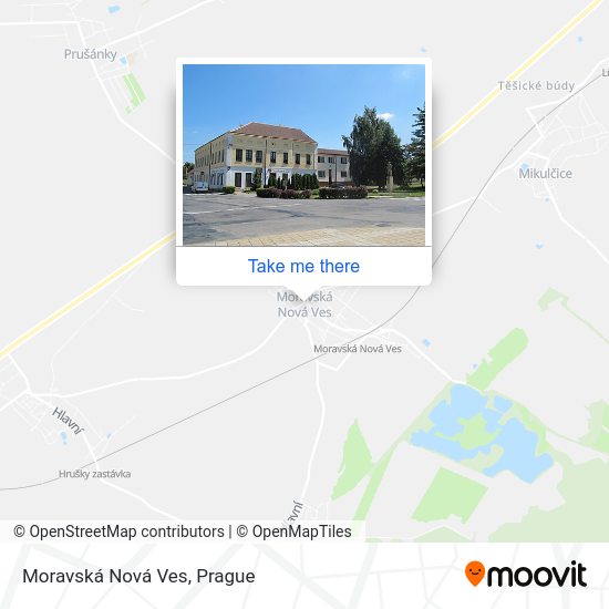 Moravská Nová Ves map