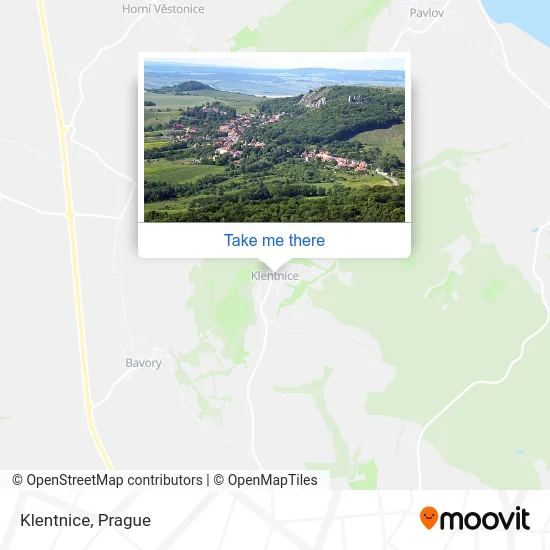 Карта Klentnice