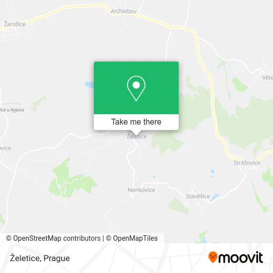 Карта Želetice