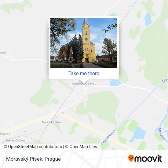 Moravský Písek map