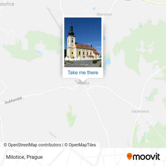 Карта Milotice