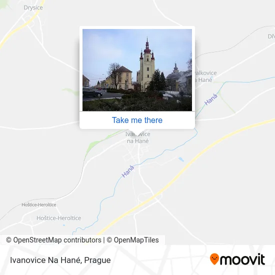 Карта Ivanovice Na Hané