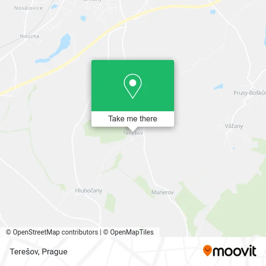 Terešov map
