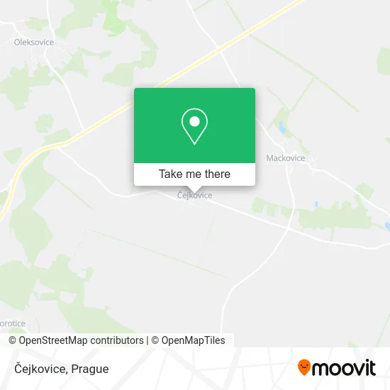 Карта Čejkovice