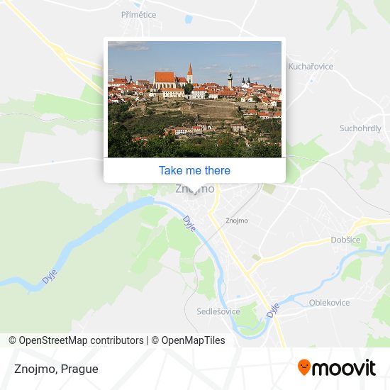 Znojmo map