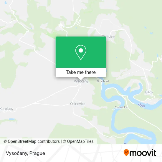 Карта Vysočany