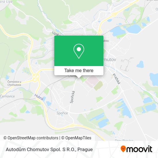 Autodům Chomutov Spol. S R.O. map