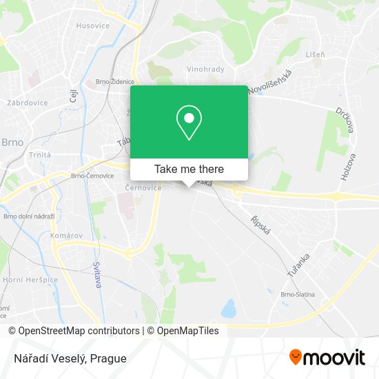 Nářadí Veselý map