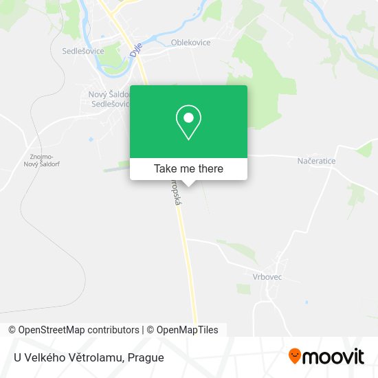 U Velkého Větrolamu map