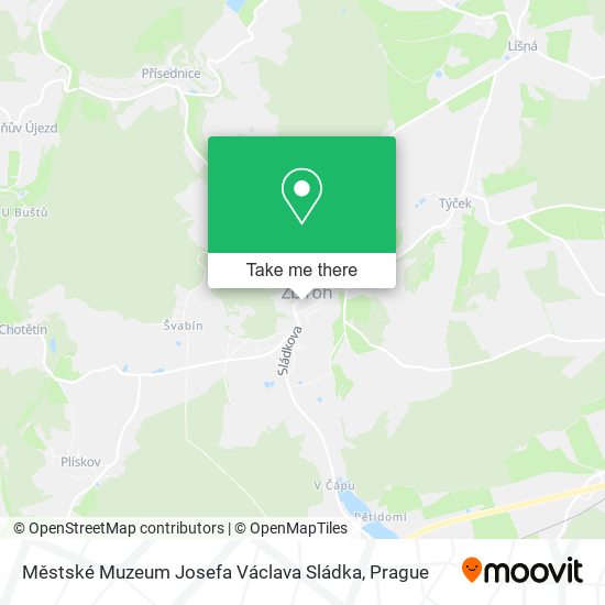 Městské Muzeum Josefa Václava Sládka map