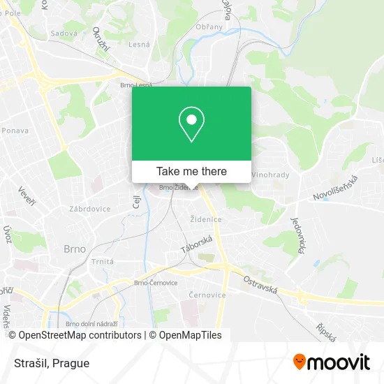 Strašil map