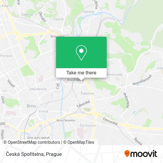 Česká Spořitelna map