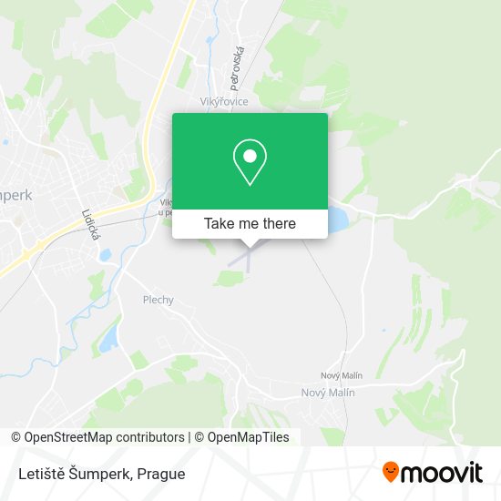 Letiště Šumperk map