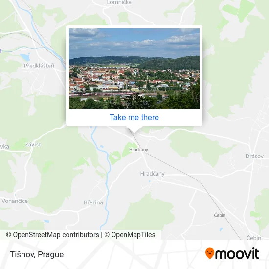 Карта Tišnov
