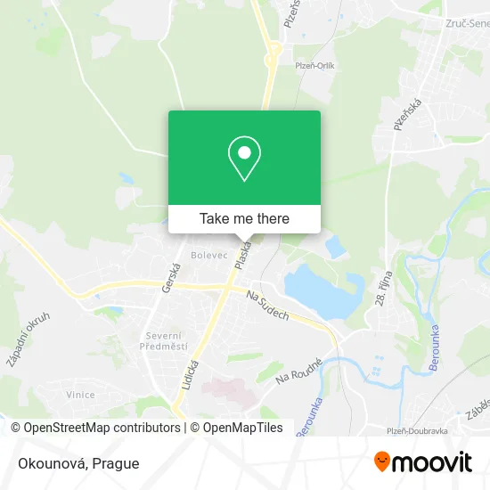 Карта Okounová