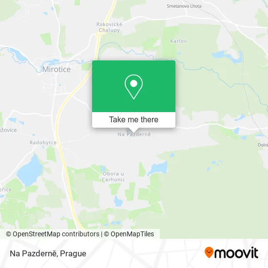 Карта Na Pazderně