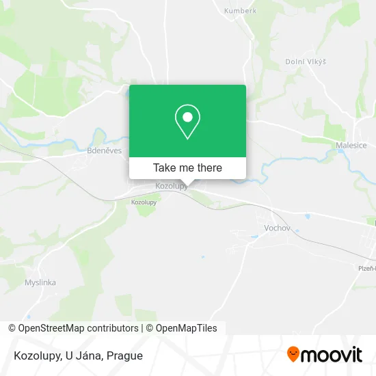 Карта Kozolupy, U Jána