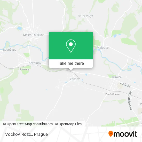Карта Vochov, Rozc.