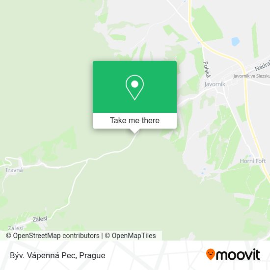 Býv. Vápenná Pec map