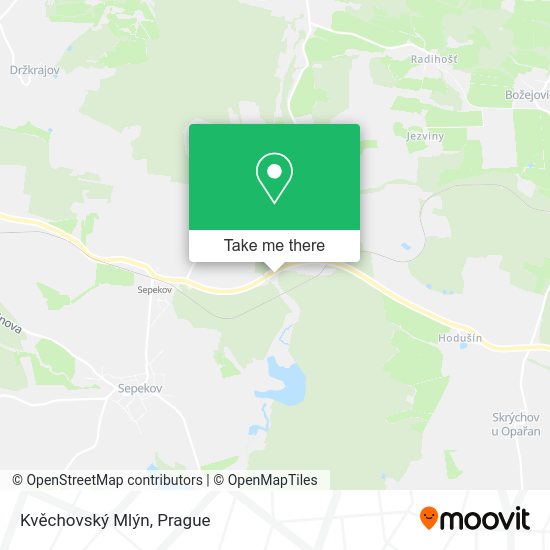 Kvěchovský Mlýn map