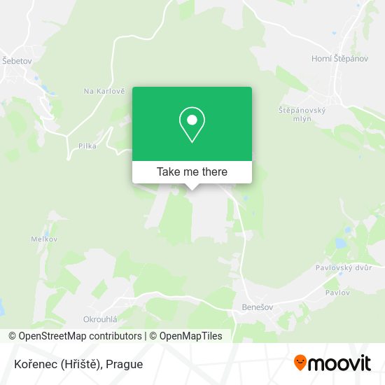 Kořenec (Hřiště) map