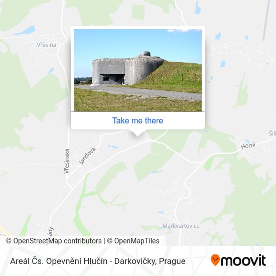 Areál Čs. Opevnění Hlučín - Darkovičky map