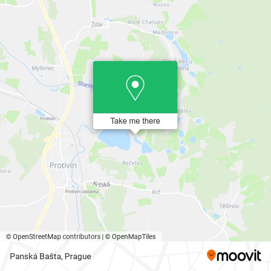 Panská Bašta map