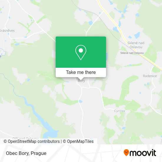 Карта Obec Bory