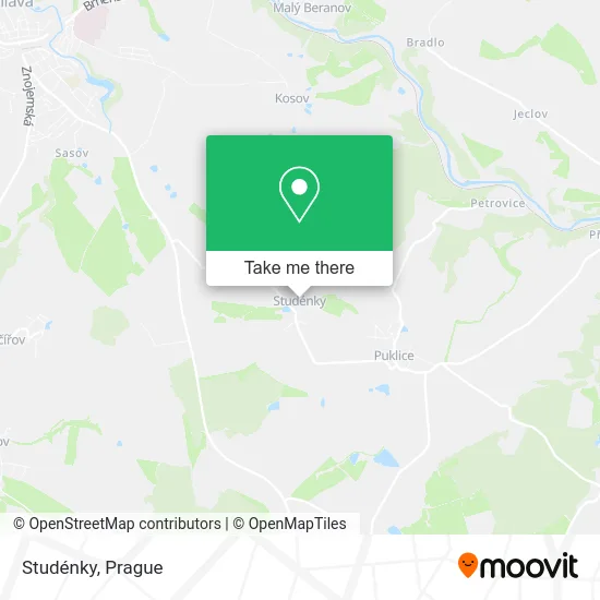 Карта Studénky