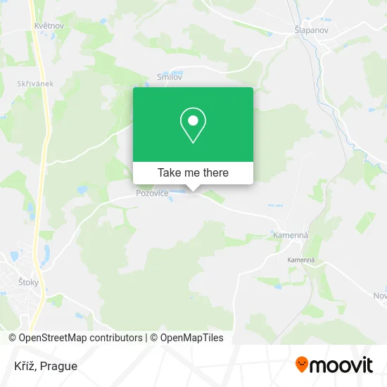 Kříž map