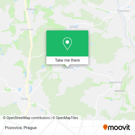 Карта Pozovice