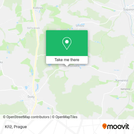 Kříž map