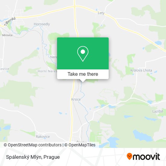 Spálenský Mlýn map