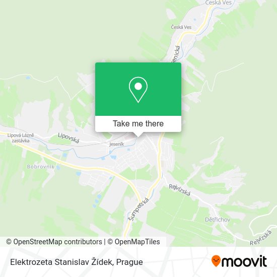 Elektrozeta Stanislav Žídek map