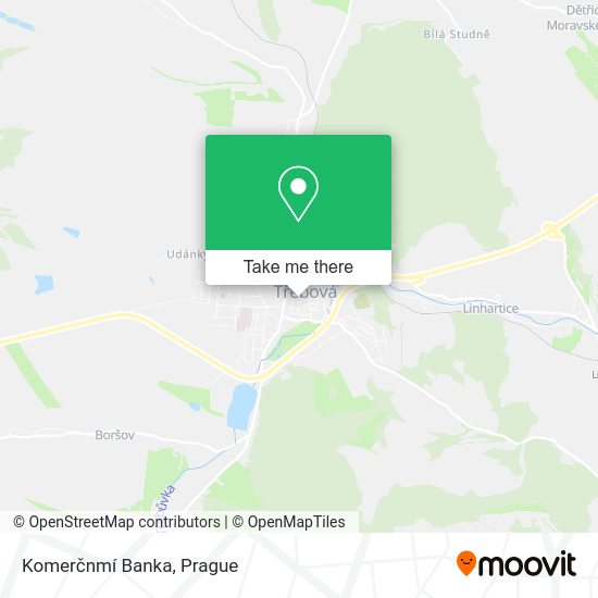 Komerčnmí Banka map