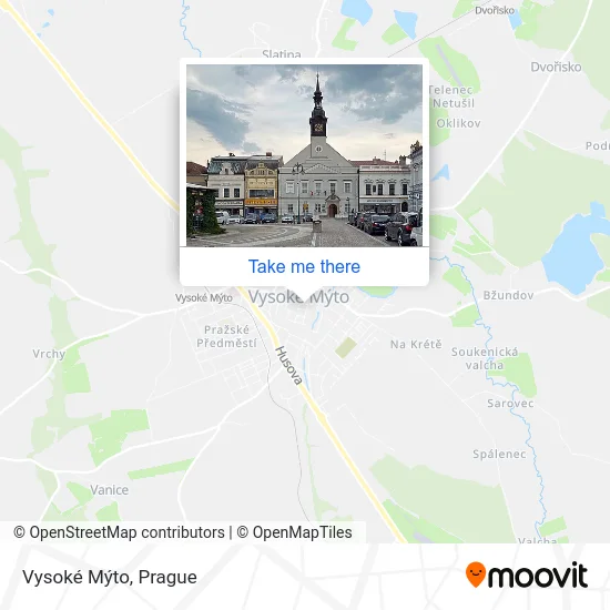 Карта Vysoké Mýto